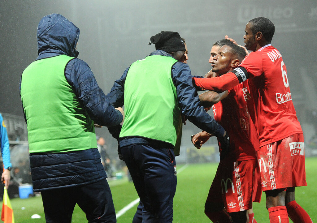 En égalisant pour le Stade Malherbe à l'heure de jeu, Claudio Beauvue a inscrit son troisième but de la saison ; le premier depuis la réception de Lyon le 15 septembre.