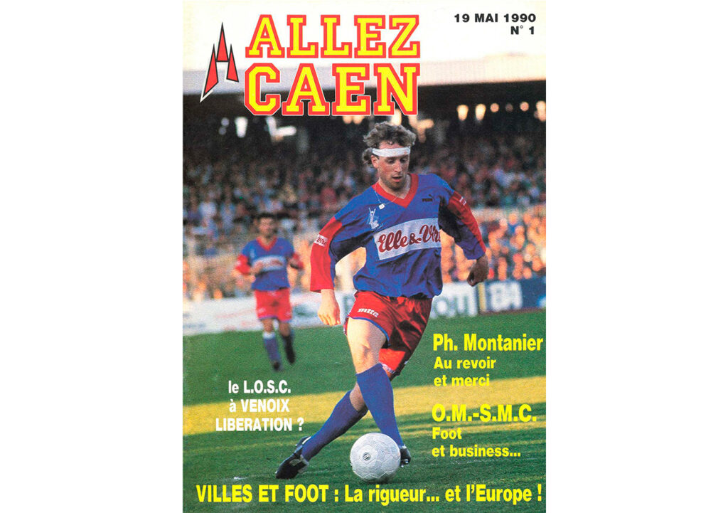 La UNE du 1er numéro du magazine ALLEZ CAEN parue il y a 30 ans jour pour jour.