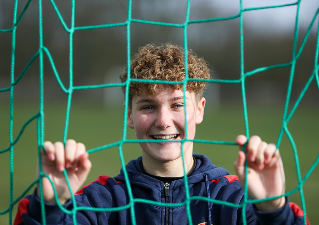 Jade Dumas gardera les cages du Stade Malherbe, dimanche, lors du barrage retour d'accession à la D2 Féminine. ©Damien Deslandes