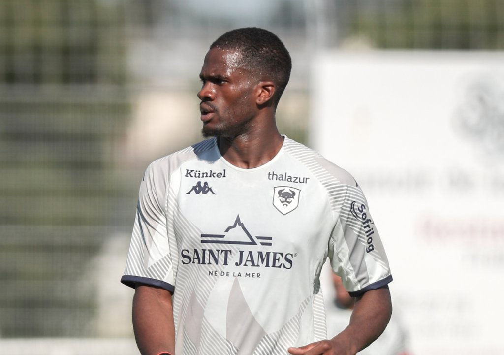 Buteur mardi après-midi à l'occasion de la victoire de Caen aux dépens du Mans (3-0), Samuel Essende va retrouver au Stade René-Fenouillère un jardin qu'il connaît parfaitement. ©Damien Deslandes