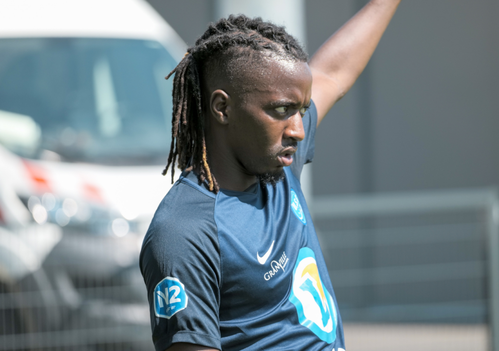 Mamadou Magassouba a décidé de poursuivre sa carrière à Granville, quitte à retrouver un National 2 dont il s'était extrait en 2020 après une belle saison à Belfort. ©Aurélien Renault