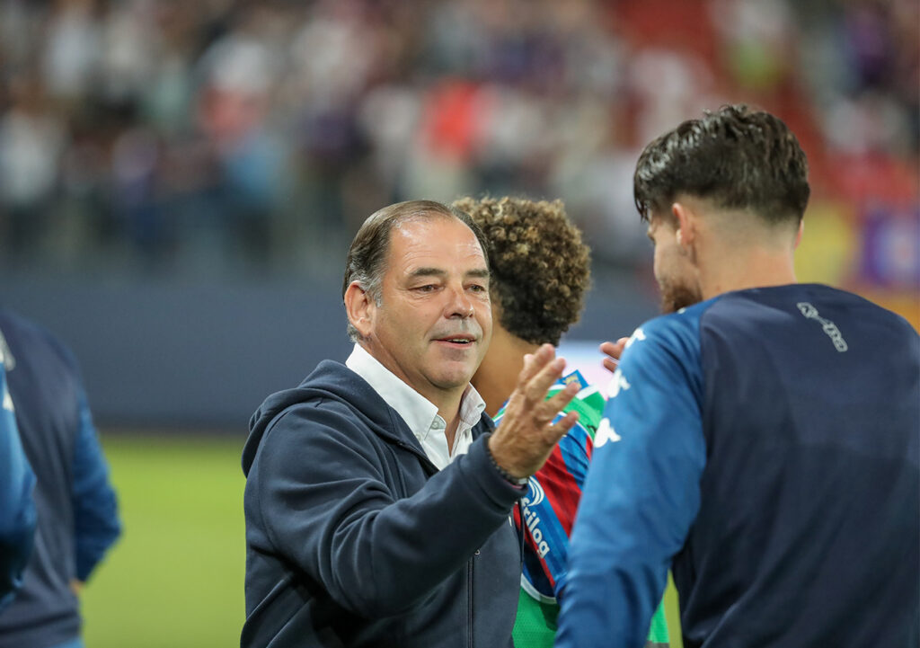 Alors qu'Emanuel Ntim, touché à un quadriceps, est forfait, Stéphane Moulin possède aussi une interrogation sur la participation de Quentin Daubin (ischios). ©Damien Deslandes