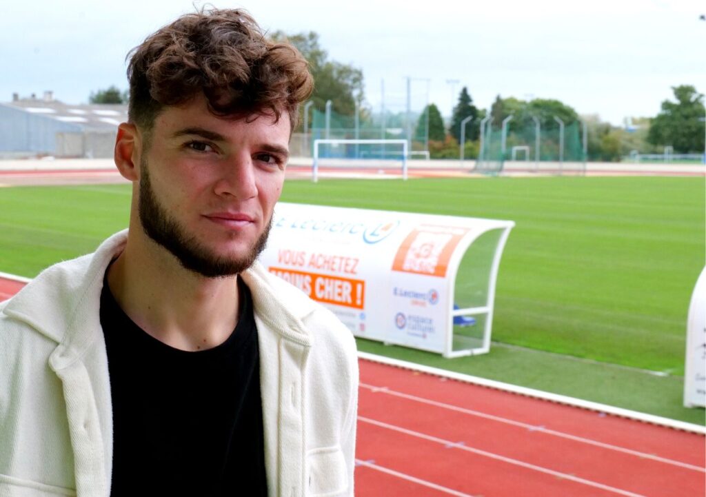 Des U13 à la réserve, en CFA2 à l'époque, Dorian Charlier a passé près de huit ans au Stade Malherbe avant de s'engager à Chiasso, en Suisse, puis de rejoindre l'AF Virois fin 2019. ©Aurélien Renault