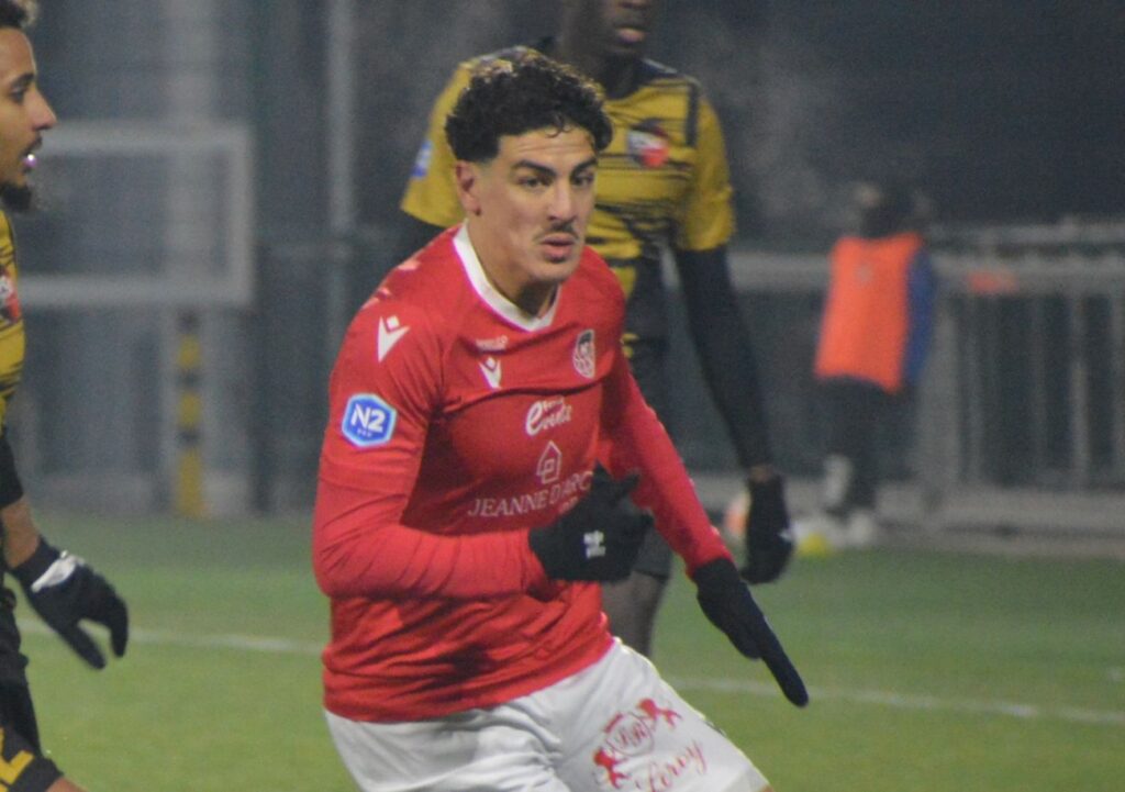 Malik Abdelmoula a inscrit un doublé contre son ancien club d'Évreux juste avant les fêtes et il compte repartir pied au plancher en 2023. ©Bernard Morvan/FC Rouen 1899