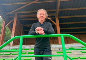 Hélène est tombée sous le charme du ballon rond