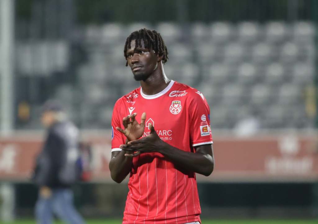 En marquant son premier but en National, l'ancien du GQFC Damien Loppy a offert trois points au FC Rouen qui donnent du baume au cœur à tout un peuple. ©Damien Deslandes