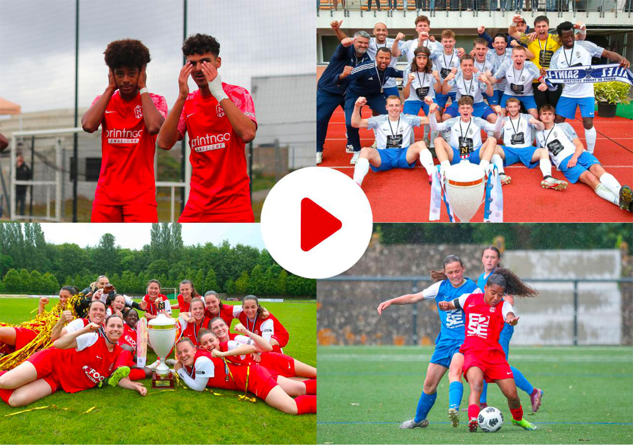 Les équipes de jeunes du HAC, le FC Saint-Lô et les féminines de QRM font partie des grands vainqueurs de la cuvée 2024 des finales des Coupes de Normandie. ©Damien Deslandes