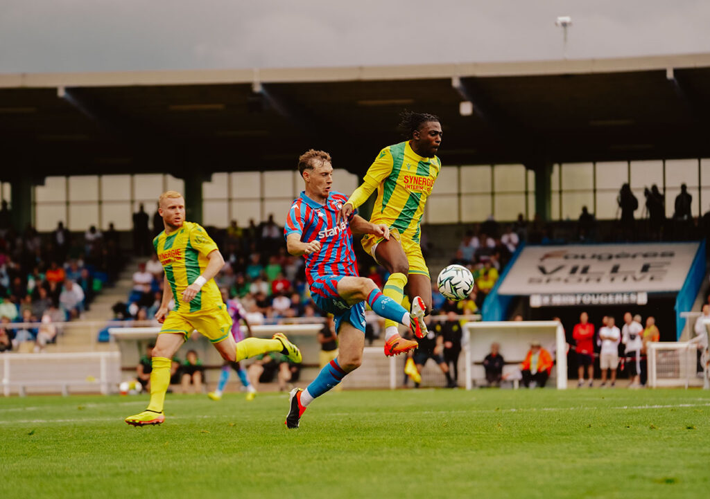 Encore sous contrat amateur, le défenseur central Robin Veraeghe fut l'un des joueurs caennais à disposer du plus de temps de jeu contre le FC Nantes. ©Théo Hamel