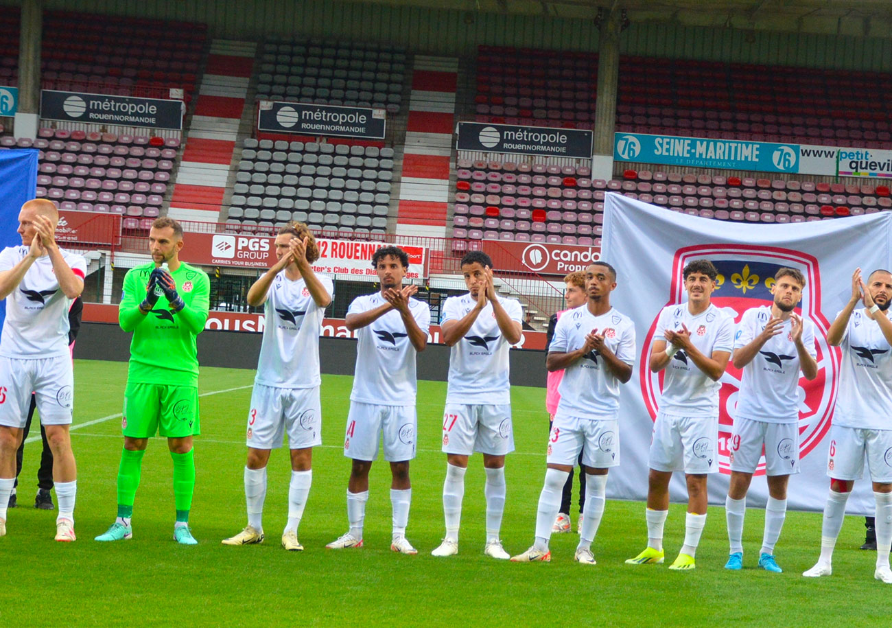 Loin de la langue de bois traditionnelle qui anime les dirigeants français, Iwan Postel, le président du FCR, affiche publiquement de grandes ambitions pour ses « Diables Rouges ». ©Bernard Morvan - FC Rouen