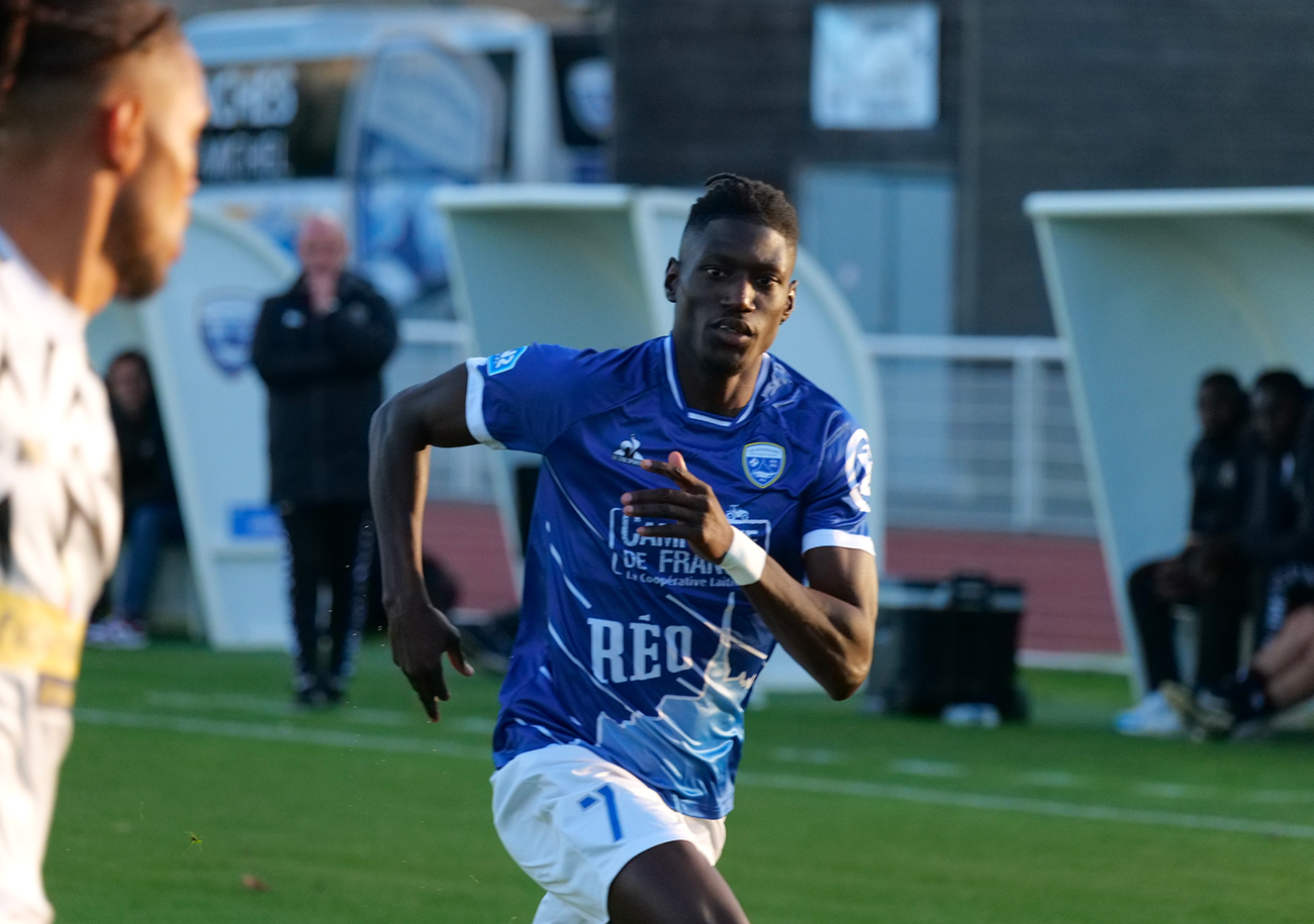 Assurément la bonne pioche du mercato avranchinais, Idrissa Seydi a déjà inscrit son troisième but depuis le début de la saison. ©Aurélien Renault