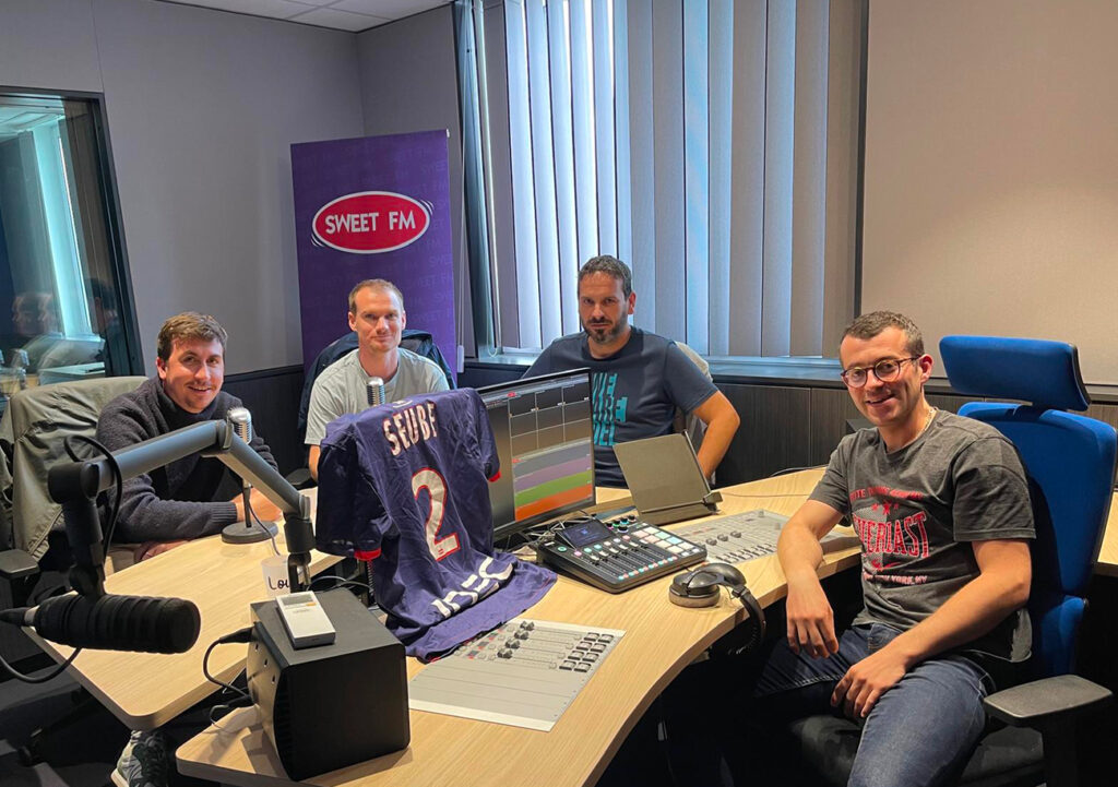 Autour de Joris Marin (Sweet FM), Mathieu Billeaud (Foot Normand), Gaëtan Briard et Valentin Pineau (Ouest France) ont débattu de Nicolas Seube, de Bilal Brahimi et des supporters caennais.