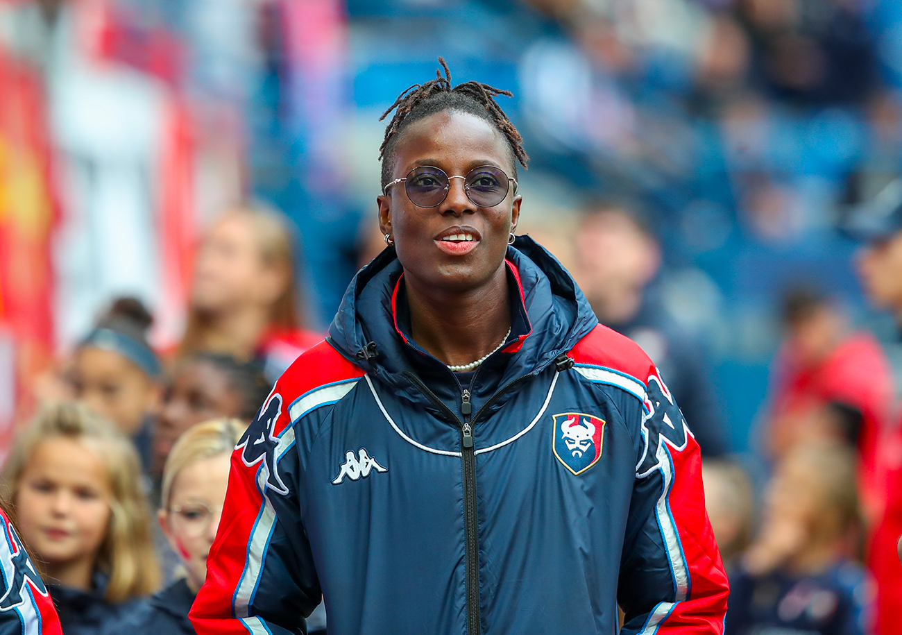 Avec trois buts à son actif en l'espace de six journées, Korka Fall, l'un des rares nouveaux visages de l'intersaison au Stade Malherbe, est actuellement l'attaquante la plus efficace de l'effectif de Chloé Charlot. ©Damien Deslandes