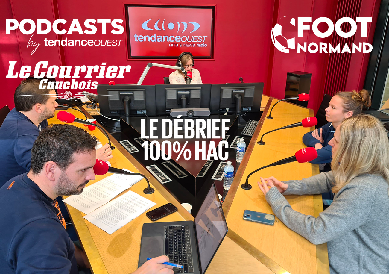 Laure Lepailleur et Romane Enguehard, respectivement manager général et capitaine de la section féminine du HAC, sont les invitées de l'équipe du Débrief : Célia Caradec (Tendance Ouest), Luc Gallais (Le Courrier Cauchois) et Mathieu Billeaud (Foot Normand).