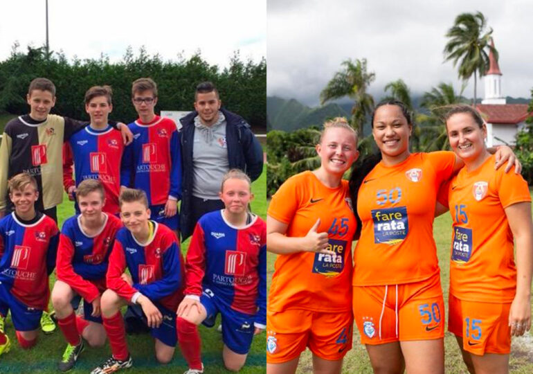 Romane Philippe a défendu les couleurs du SU Dives-Cabourg, jusqu'à ses 15 ans, en mixité, puis de l'AS Dragon il y a deux saisons où elle était partie avec sa coéquipière du Stade Malherbe, Léa Kergal.