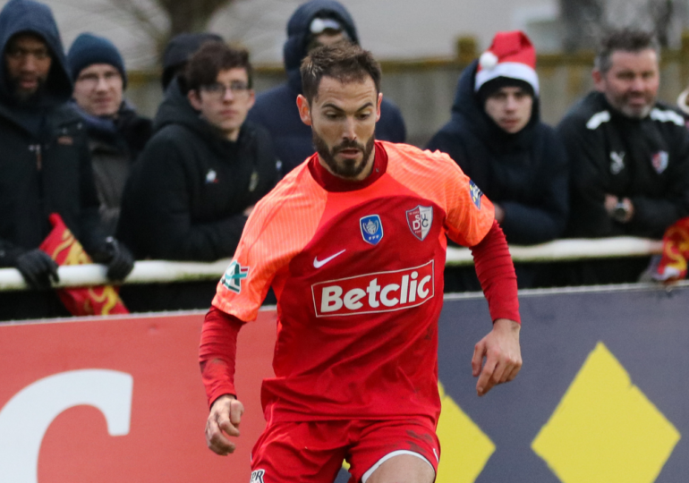 Le plus ancien joueur de l'effectif du SU Dives-Cabourg, Aurélien Thoris, va vivre un grand moment en Coupe de France contre Le Puy. ©Tom Courtois-Viard - LFN