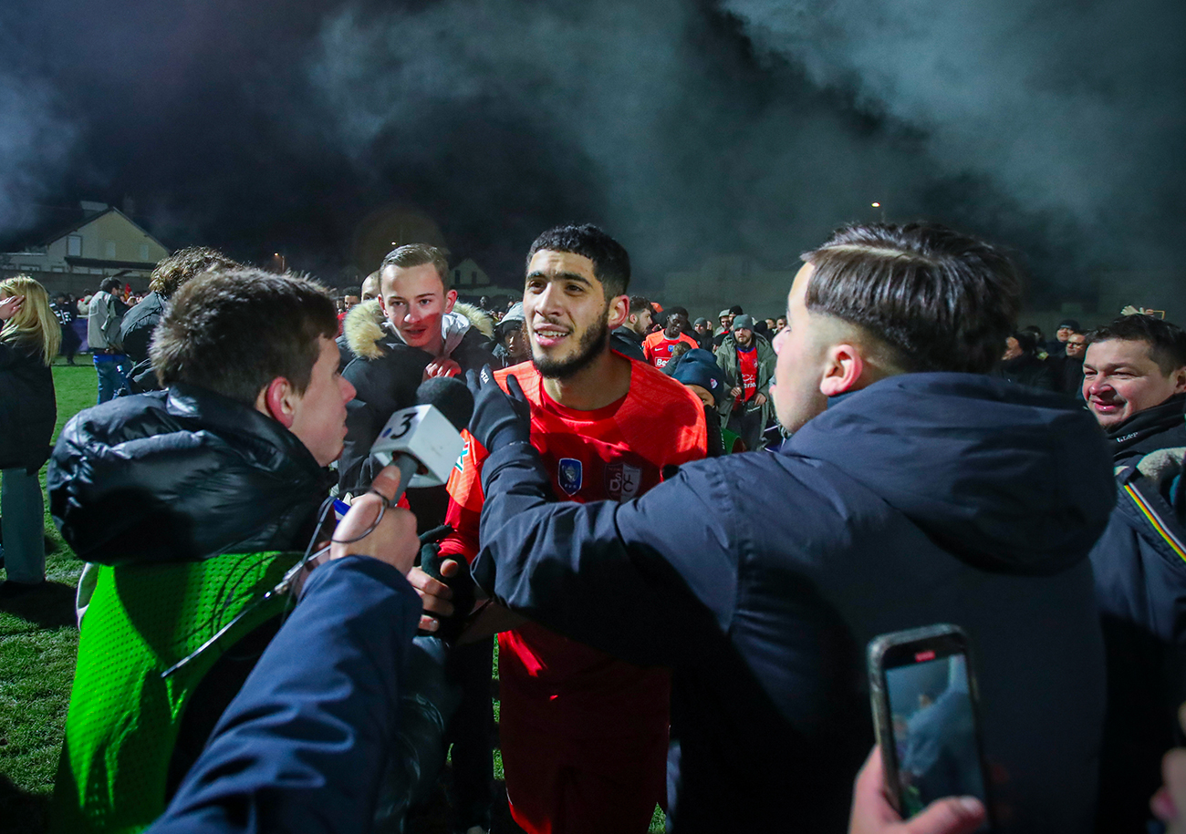 Auteur d'une prestation de grande qualité en 1/16e de finale de la Coupe de France, contre Le Puy, Mahmoud Elwakil va disputer la seconde partie de saison sous les couleurs d'Andrézieux. ©Damien Deslandes