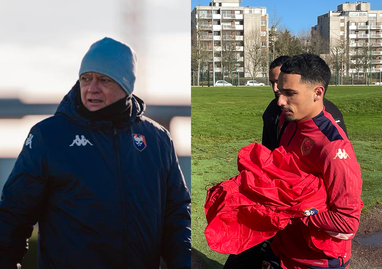 Pascal Plancque, en tant que directeur technique, et Yassine Benrahou, deuxième recrue de ce mercato, sont les deux nouveaux visages du Stade Malherbe en ce lundi. ©Théo Hamel